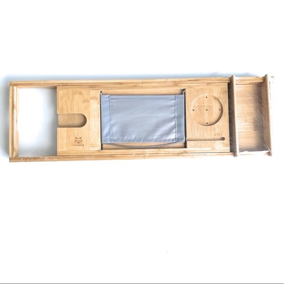 Expandable Bamboo Bathtub Caddy Tray - Picture 2 of 6